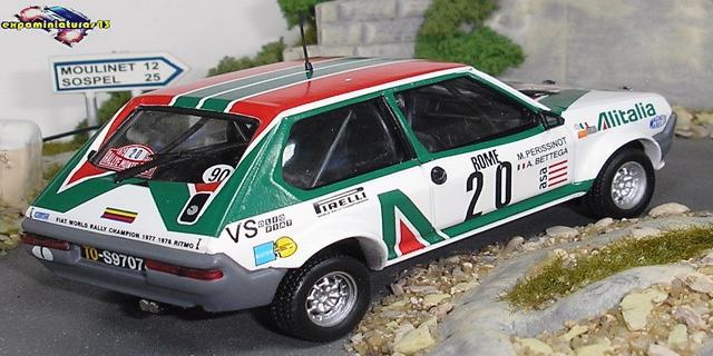 Rally de MonteCarlo 1979 Fiat Ritmo 75 Abarth Bettega Perissinot 1 43